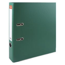 Папка-регистратор А4, 70 мм, картон, покрытие ПВХ, зеленый Стандарт Erich Krause 277