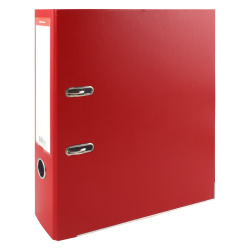 Папка-регистратор А4, 70 мм, картон, покрытие ПВХ, красный Бизнес Erich Krause 13618