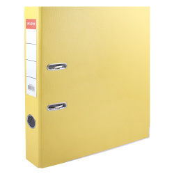 Папка-регистратор А4, 50 мм, картон, покрытие ПВХ, желтый KLERK 200027-5