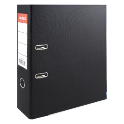 Папка-регистратор А4, 75 мм, картон, покрытие ПВХ, черный KLERK 200028-19
