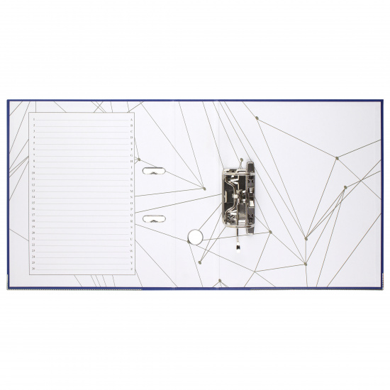 Папка-регистратор А4, 75 мм, картон, покрытие ПВХ, синий KLERK 200028-21