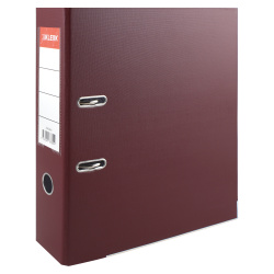 Папка-регистратор А4, 75 мм, картон, покрытие ПВХ, бордовый KLERK 200028-8