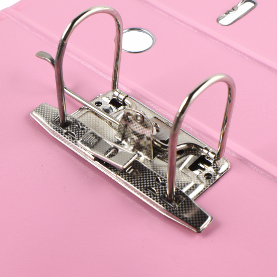 Папка-регистратор А4, 75 мм, картон, покрытие ПВХ, розовый KLERK 205996-48