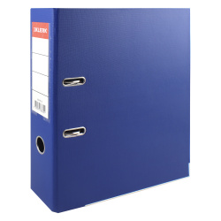 Папка-регистратор А4, 75 мм, картон, покрытие ПВХ, синий KLERK 205996-21