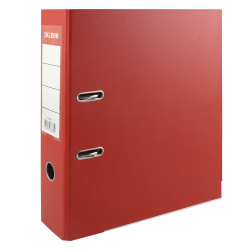 Папка-регистратор А4, 75 мм, картон, покрытие ПВХ, красный KLERK 205996-7