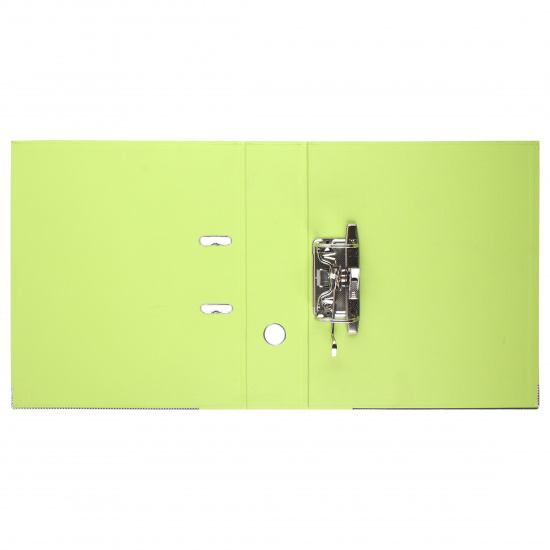 Папка-регистратор А4, 75 мм, картон, покрытие ПВХ, салатовый KLERK 205996-35