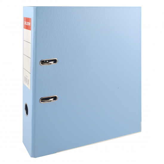 Папка-регистратор А4, 75 мм, картон, покрытие ПВХ, голубой KLERK 205996-9