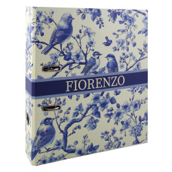 Папка-регистратор, А4, 75 мм, ламинированный картон, рисунок, Blue birds, FIORENZO, 252838