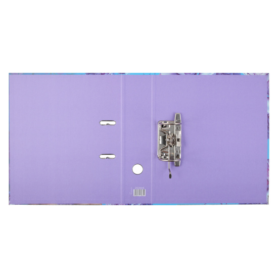 Папка-регистратор, А4, 75 мм, ламинированный картон, цвет голубой, Девушка с пионами, FIORENZO, 252844