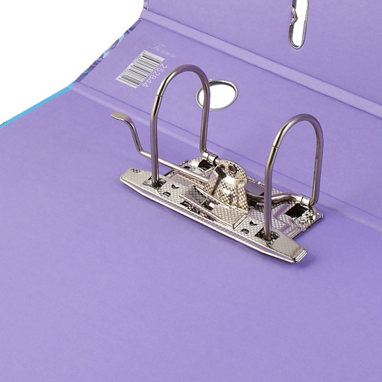 Папка-регистратор, А4, 75 мм, ламинированный картон, цвет голубой, Девушка с пионами, FIORENZO, 252844