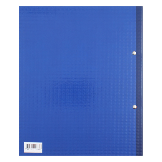 Папка на кольцах А4, ламинированный картон, ширина корешка 35 мм, 2 кольца, синий Erich Krause 19869