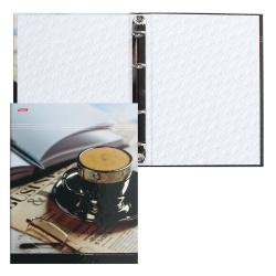 Папка с 4 кольцами А5 30мм d-20мм ламинир Office Style ПК5_07461