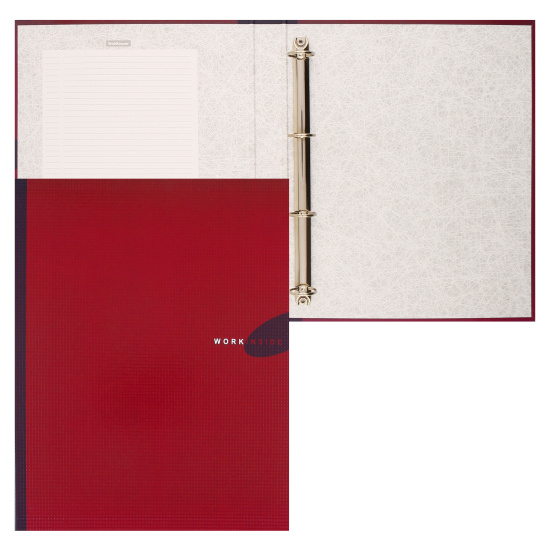 Папка на кольцах А4, ламинированный картон, ширина корешка 35 мм, красный Erich Krause 19875