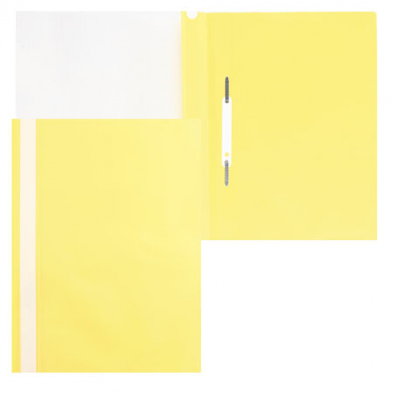 Папка-скоросшиватель пласт А4 0,16мм Asp_04305 желт