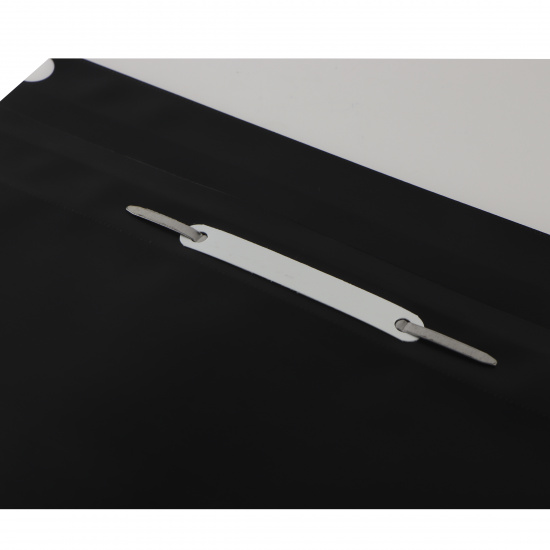 Папка-скоросшиватель с прозрачным верхним листом А4, пластик, сменная этикетка, 0,18 мм, цвет черный KLERK 211924