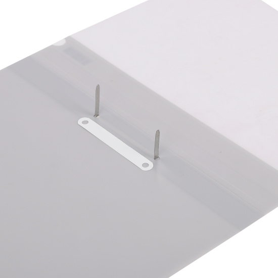 Папка-скоросшиватель с прозрачным верхним листом А4, пластик, сменная этикетка, 0,18 мм, цвет серый KLERK 211925
