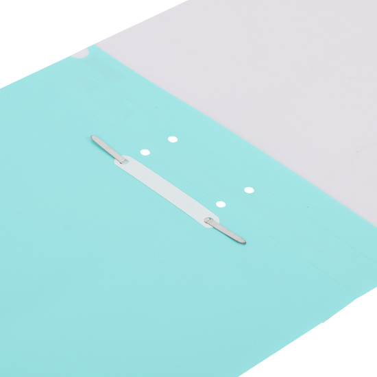 Папка-скоросшиватель с прозрачным верхним листом А4, пластик, сменная этикетка, 0,18 мм, цвет мята KLERK 211940