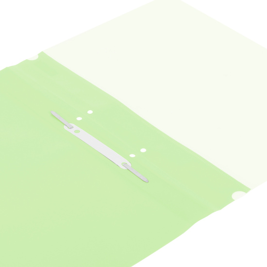 Папка-скоросшиватель с прозрачным верхним листом А4, пластик, сменная этикетка, 0,18 мм, цвет желтый Neon KLERK 211946