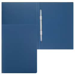 Папка-скоросшиватель А4, пластик, ширина корешка 15мм, синий KLERK 190930