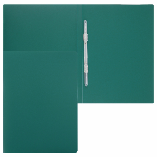 Папка-скоросшиватель А4, пластик, ширина корешка 15 мм, зеленый KLERK 190931