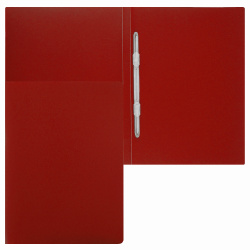 Папка-скоросшиватель А4, пластик, ширина корешка 15мм, красный KLERK 190932