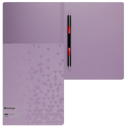 Папка-скоросшиватель, А4, пластик, ширина корешка 17 мм, сиреневый, Metallic, Berlingo, FS4_17395