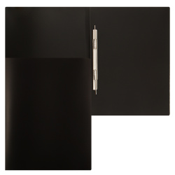 Папка-скоросшиватель А4, пластик, ширина корешка 15мм, черный KLERK 190934