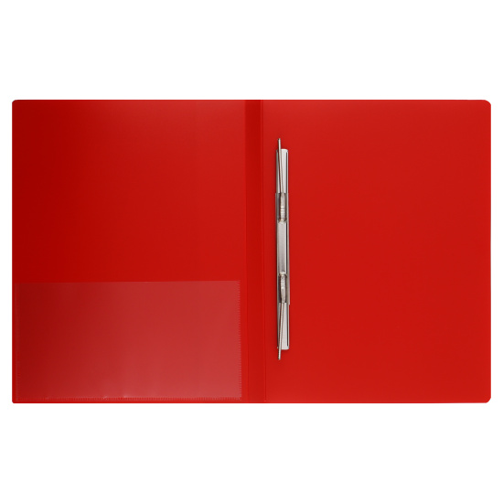 Папка-скоросшиватель А4, пластик, ширина корешка 17 мм, красный Standard Hatber AH4_00115