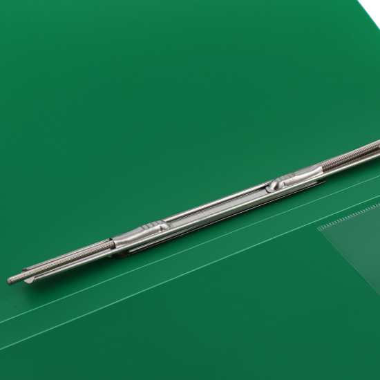 Папка-скоросшиватель А4, пластик, ширина корешка 16 мм, зеленый KLERK 213870