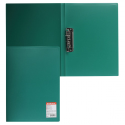 Папка с зажимом 0,50мм 17мм Standard 14346 зел