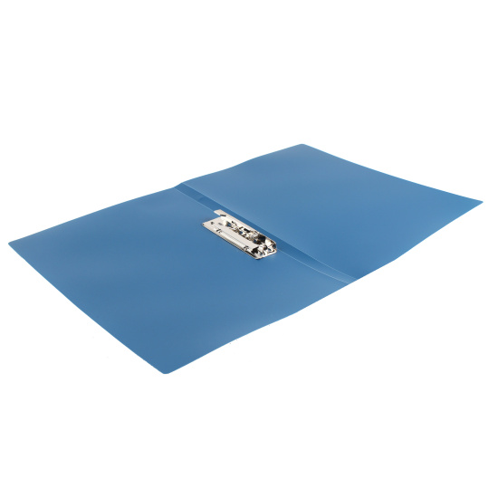 Папка с зажимом А4, пластик, толщина пластика 0,50 мм, цвет синий KLERK 190920
