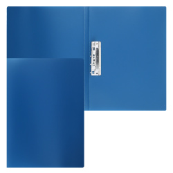 Папка с зажимом А4, пластик, толщина пластика 0,50 мм, цвет синий KLERK 190920
