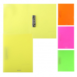 Папка с зажимом Diagonal Neon А4, пластик, толщина пластика 0,50 мм, цвет ассорти Erich Krause 47185