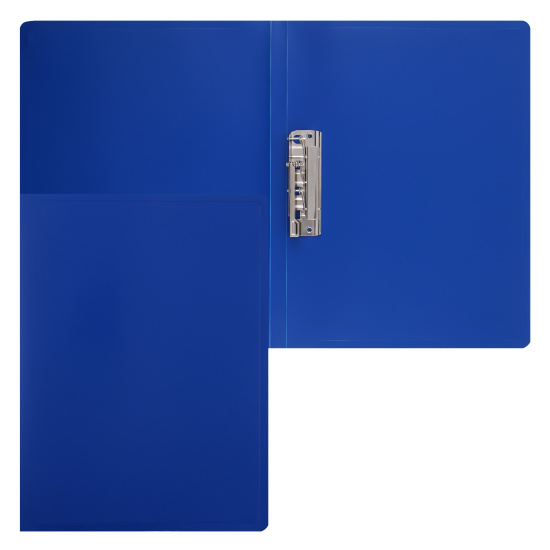 Папка с зажимом PREMIUM А4, пластик, толщина пластика 0,50 мм, 1 зажим, цвет синий KLERK 213876