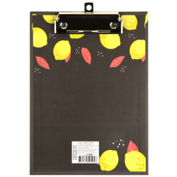 Планшет с зажимом А5, ламинированный картон, цвет рисунок Lemonade КОКОС 212001