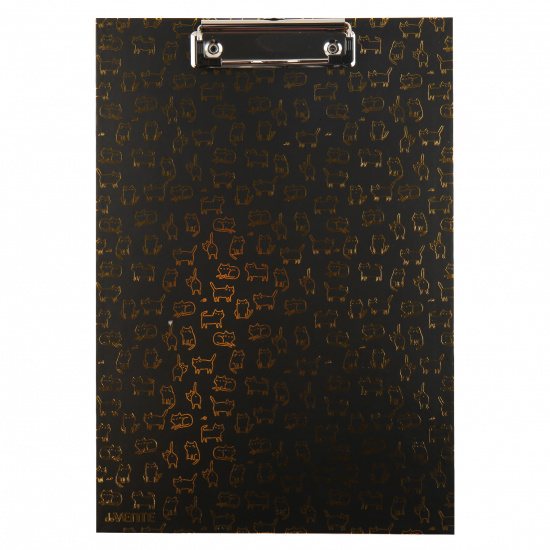 Планшет с зажимом А4, ламинированный картон, цвет черный My Gold Cats deVENTE 3034112