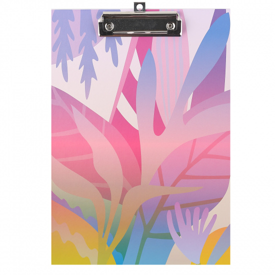 Планшет с зажимом А4, ламинированный картон, цвет рисунок Plants Hatber Пп4л_075737