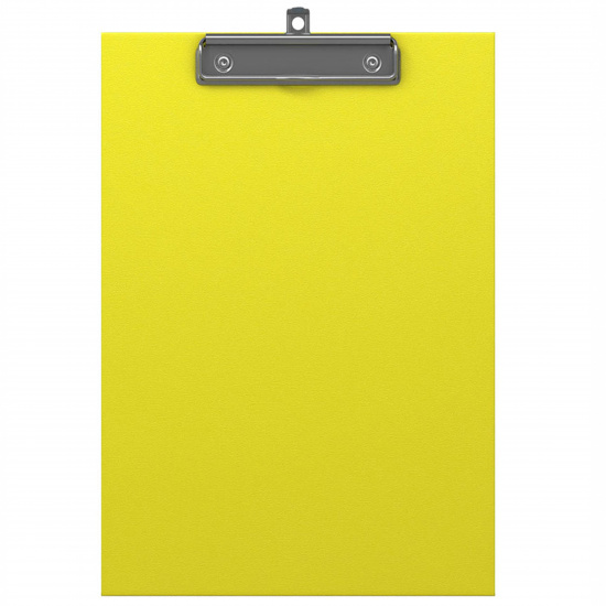 Планшет с зажимом А4, ламинированный картон, толщина 2,0 мм, цвет желтый Neon Erich Krause 45410