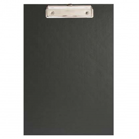 Планшет с зажимом А4, картон, покрытие ПВХ, толщина 2,0 мм, цвет черный Стандарт Erich Krause 754