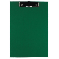 Планшет с зажимом А4, картон, покрытие ПВХ, толщина 2,0 мм, цвет зеленый Стандарт Erich Krause 36096