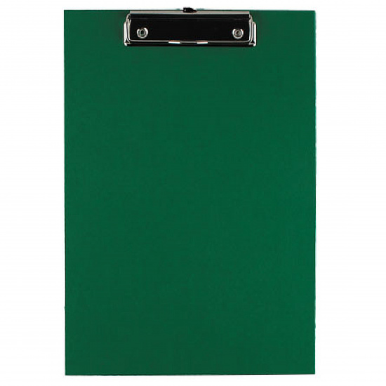 Планшет с зажимом А4, картон, покрытие ПВХ, толщина 2,0 мм, цвет зеленый Стандарт Erich Krause 36096