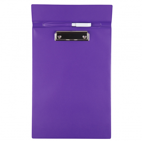 Планшет с зажимом А4, картон, покрытие ПВХ, цвет фиолетовый ДПС 2967.РУ-110