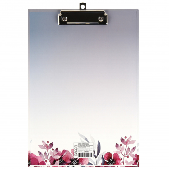 Планшет с зажимом А4, ламинированный картон, толщина 3,0 мм Flowers КОКОС 211997