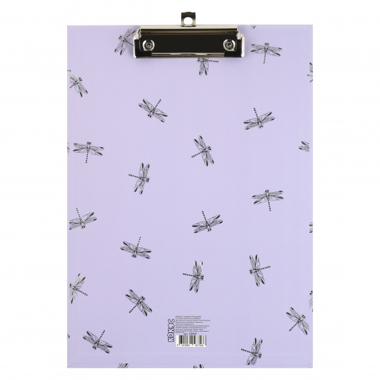 Планшет с зажимом А4, ламинированный картон, толщина 3,0 мм, тисненная фольгой Dragonfly КОКОС 230947
