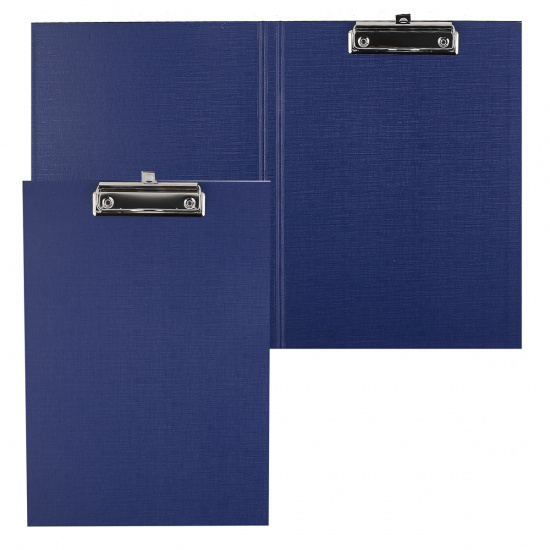 Папка-планшет с зажимом А4, картон, покрытие ПВХ, цвет синий deVENTE 3034707