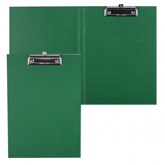 Папка-планшет с зажимом А4, картон, покрытие ПВХ, цвет зеленый deVENTE 3034705