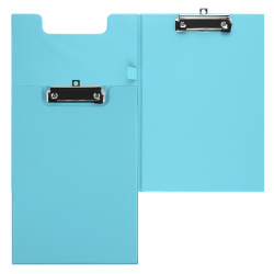 Папка-планшет с зажимом А4, картон, покрытие ПВХ, толщина 2,5 мм, цвет бирюзовый deVENTE 3034116