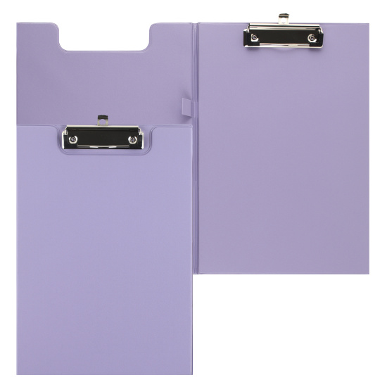Папка-планшет с зажимом А4, картон, покрытие ПВХ, толщина 2,5 мм, цвет сиреневый deVENTE 3034118