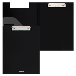 Папка-планшет с зажимом А4, пластик, 1 внутренний, цвет черный Erich Krause 45981