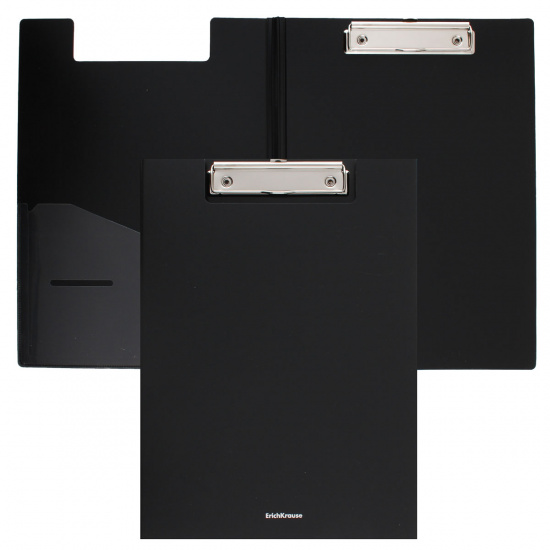 Папка-планшет с зажимом А4, пластик, 1 внутренний, цвет черный Classic Erich Krause 45981